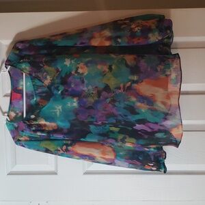 Sunny Leigh, Medium, Green Print Top